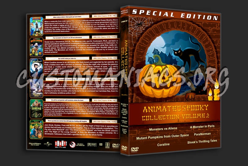 Animated Spooky Collection - Volume 2 dvd cover