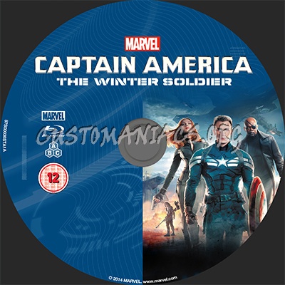 Captain America: The Winter Soldier blu-ray label