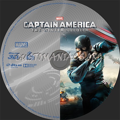 Captain America: The Winter Soldier blu-ray label