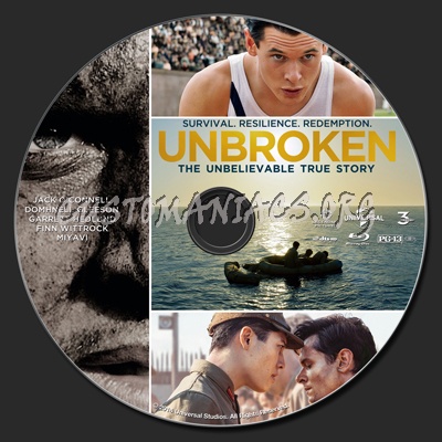 Unbroken blu-ray label