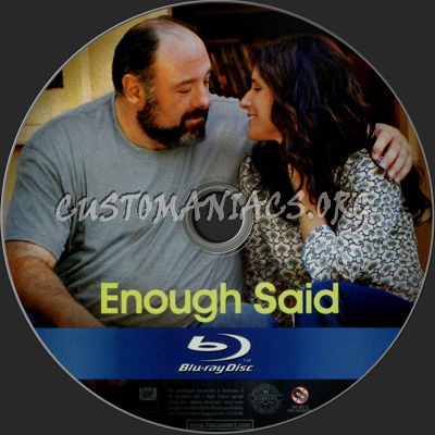 Enough Said blu-ray label