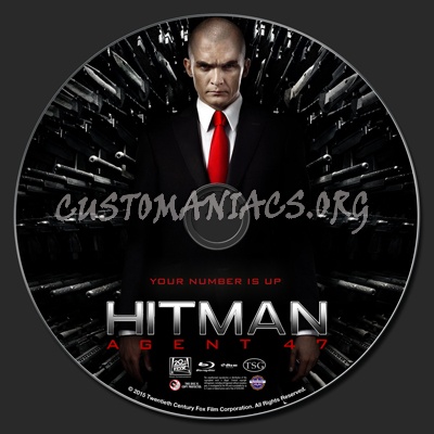 Hitman: Agent 47 blu-ray label