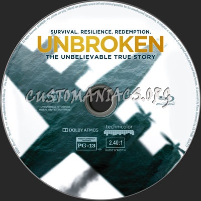 Unbroken blu-ray label