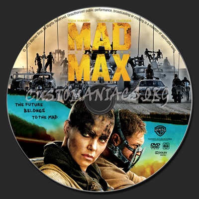 Mad Max: Fury Road dvd label