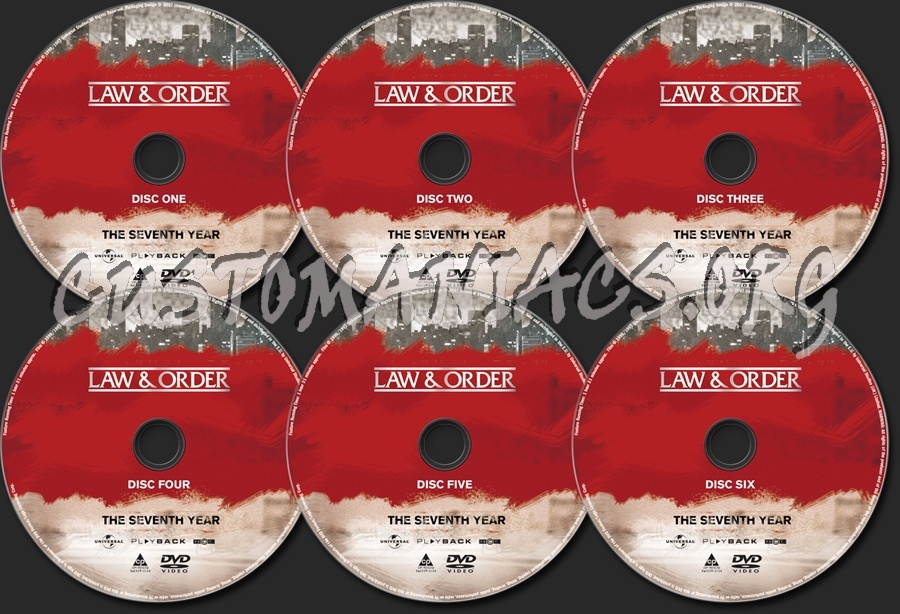 Law & Order Season 7 dvd label