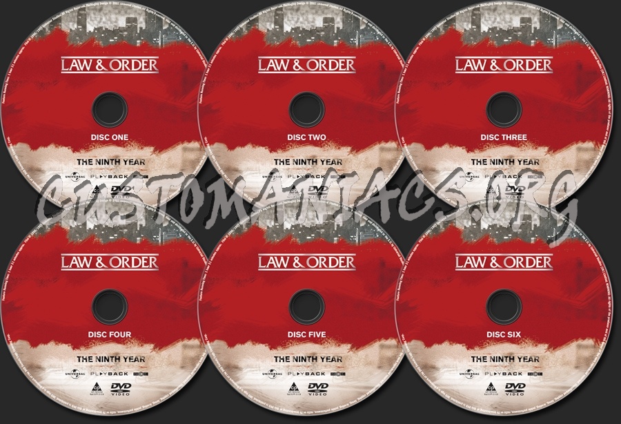 Law & Order Season 9 dvd label