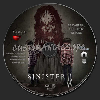 Sinister 2 dvd label