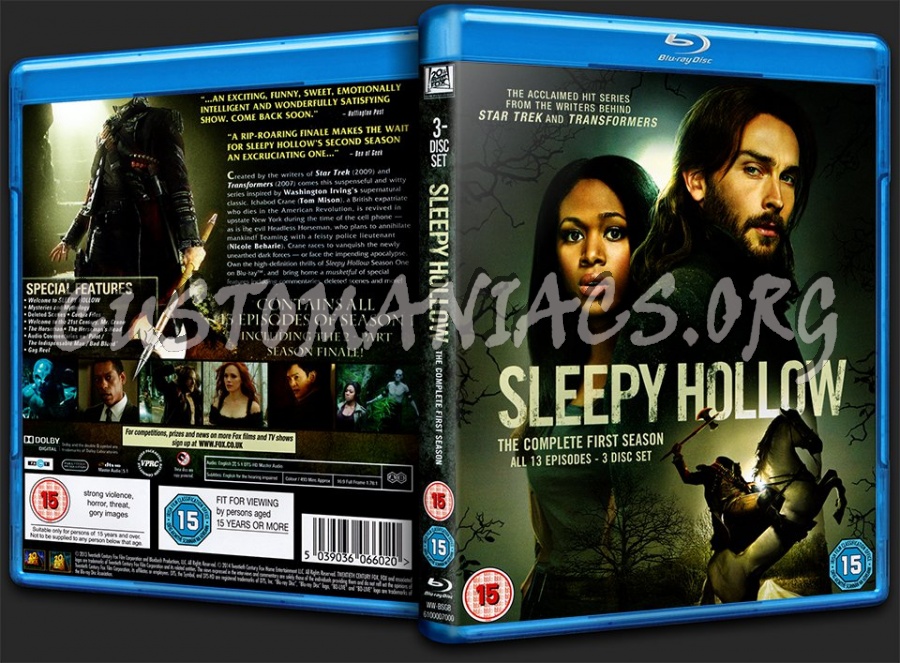 Sleepy Hollow Season One blu-ray cover