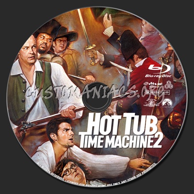 Hot Tub Time Machine 2 blu-ray label