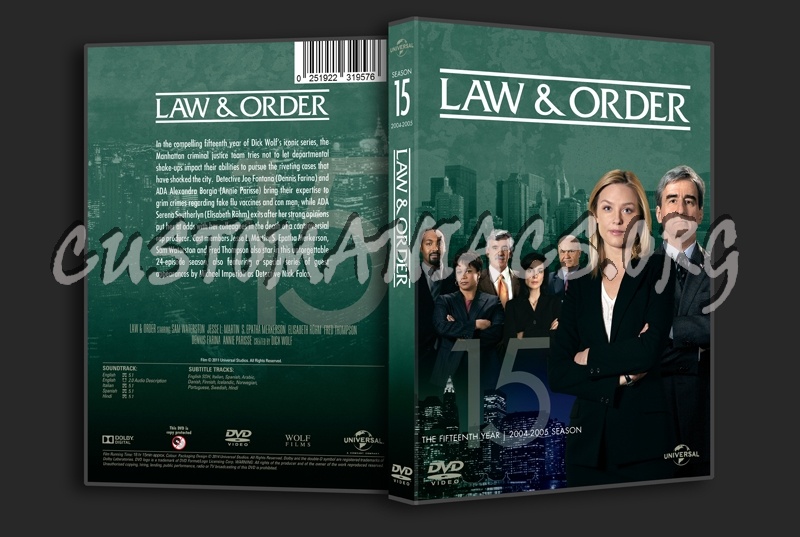 Law & Order Season 15 dvd cover