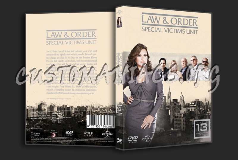 Law & Order Special Victims Unit Season 13 dvd cover