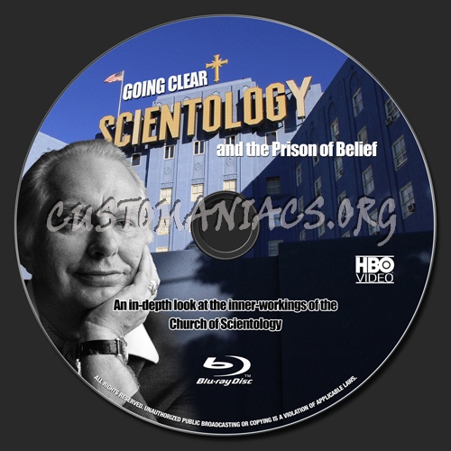 Going Clear: Scientology and the Prison of Belief blu-ray label