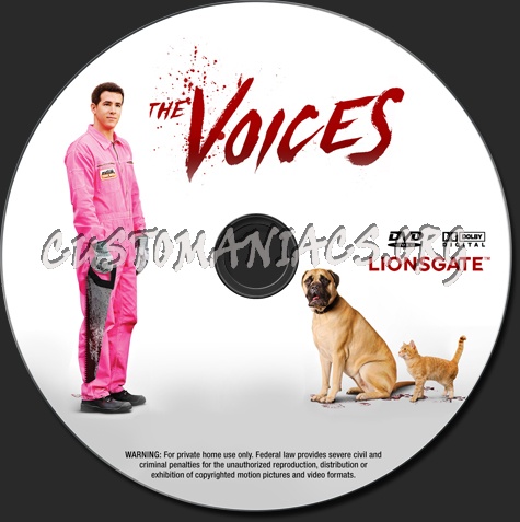 The Voices dvd label