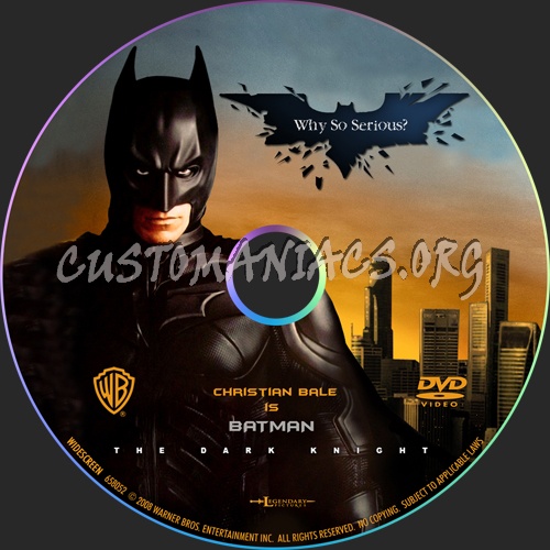 The Dark Knight dvd label