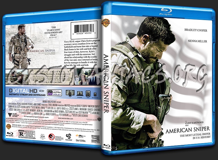 American Sniper blu-ray cover