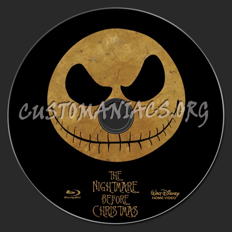 The Nightmare Before Christmas blu-ray label