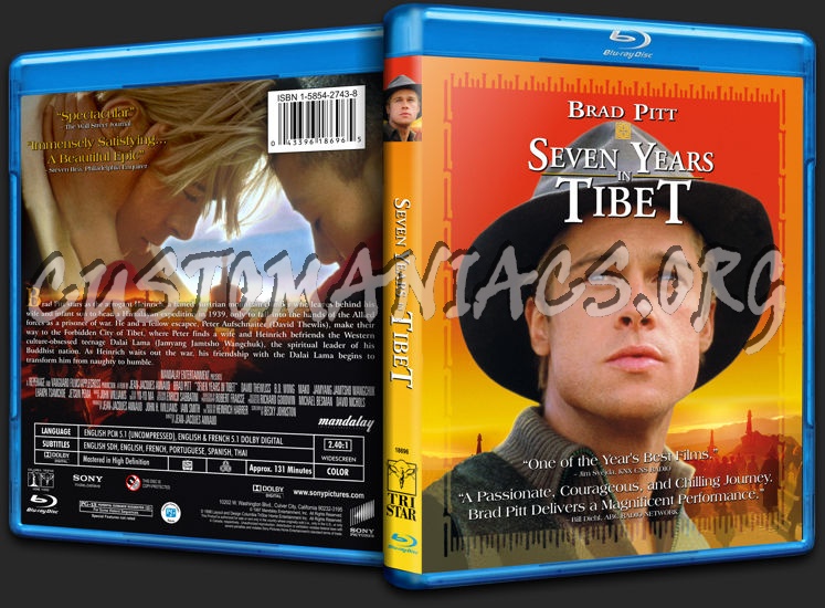 Seven Years in Tibet blu-ray cover