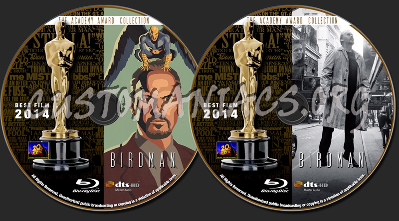 Academy Awards Collection - Birdman blu-ray label