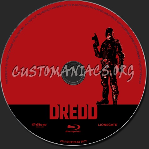 Dredd blu-ray label