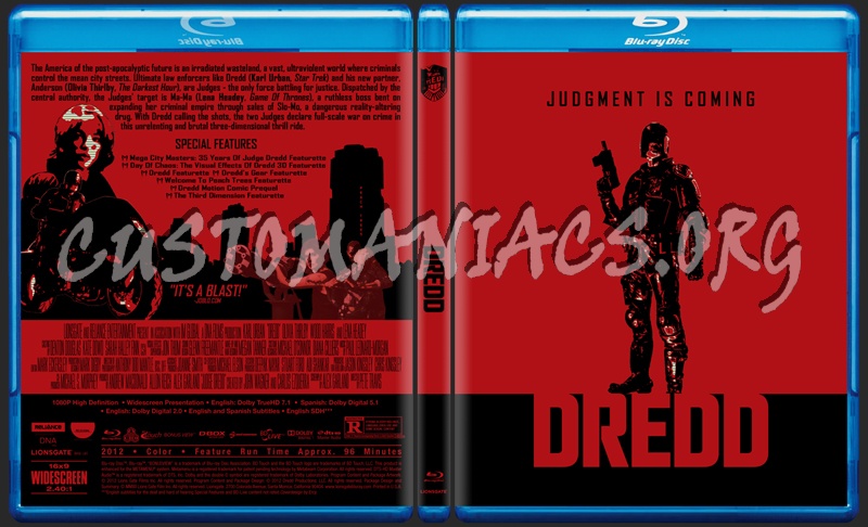 Dredd blu-ray cover