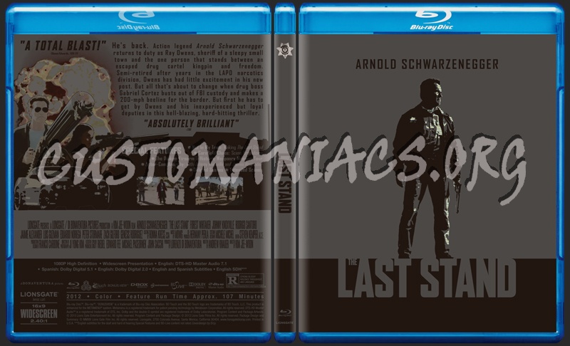 The Last Stand blu-ray cover