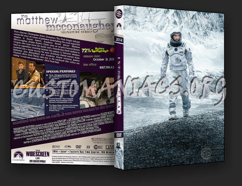 Interstellar dvd cover