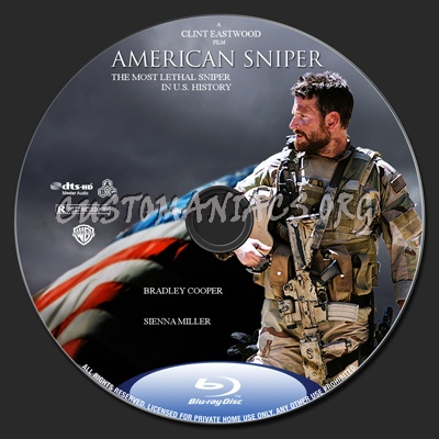 American Sniper blu-ray label