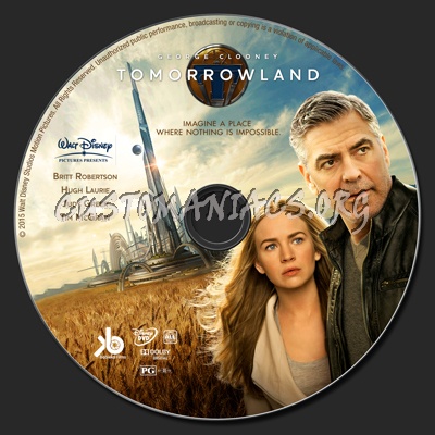 Tomorrowland dvd label