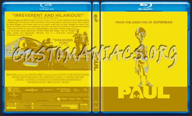 Paul blu-ray cover