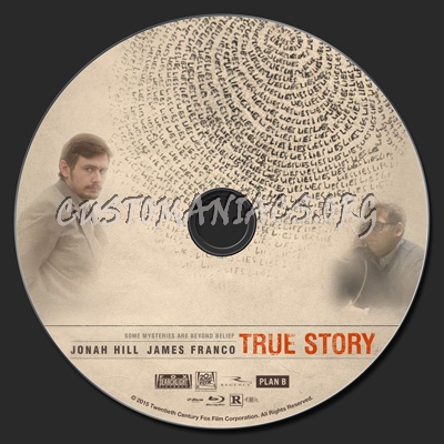 True Story (2015) blu-ray label