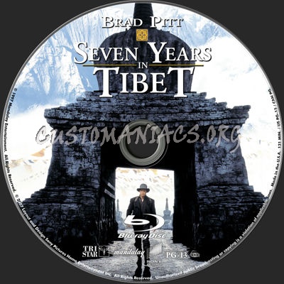 Seven Years in Tibet blu-ray label