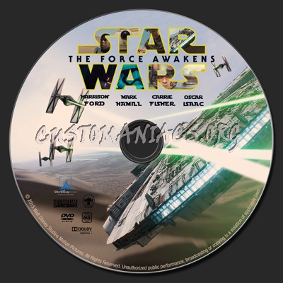 Star Wars: The Force Awakens (Episode VII) dvd label