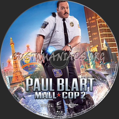 Paul Blart Mall Cop 2 blu-ray label