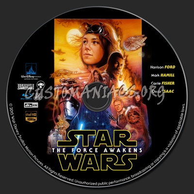 Star Wars: The Force Awakens (Episode VII) blu-ray label