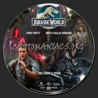 Jurassic World dvd label