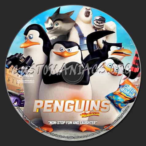 Penguins of Madagascar blu-ray label