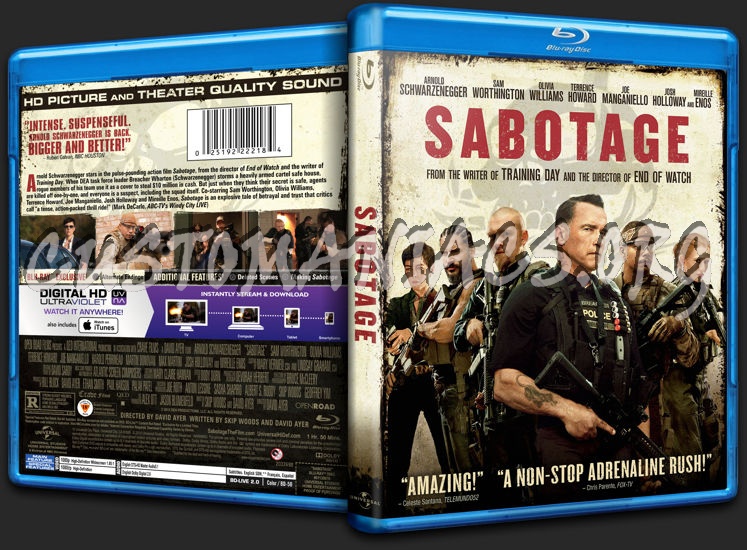 Sabotage blu-ray cover