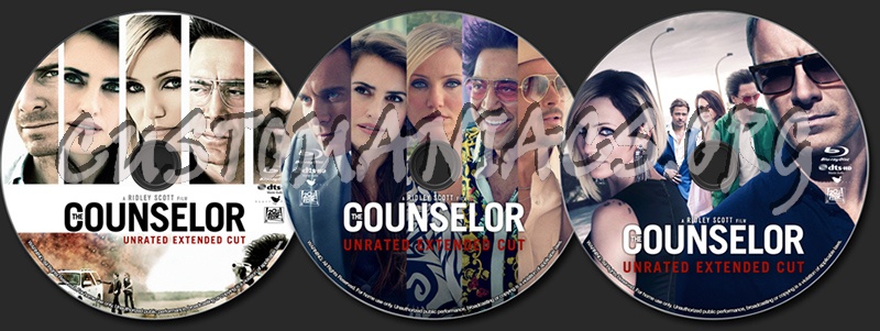 The Counselor blu-ray label