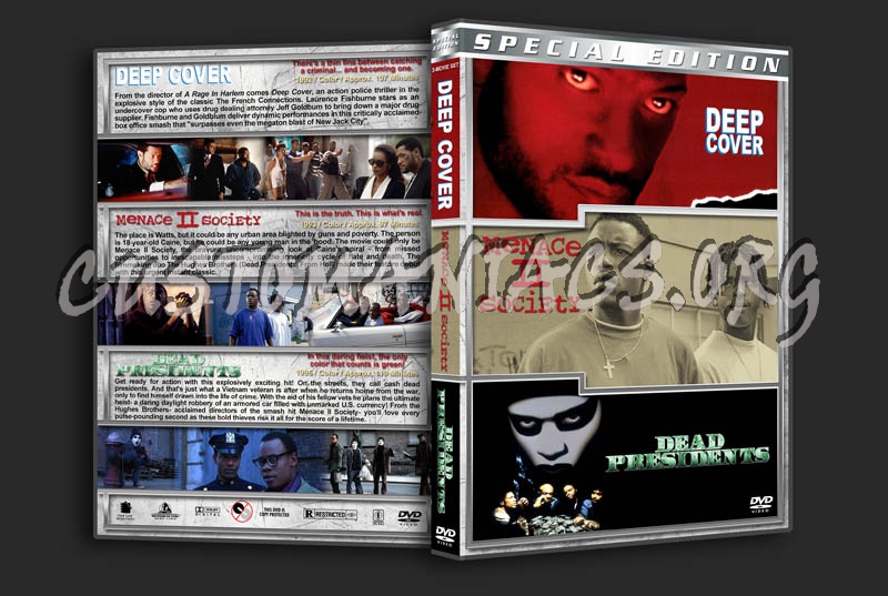 Deep Cover / Menace II Society / Dead Presidents Triple dvd cover