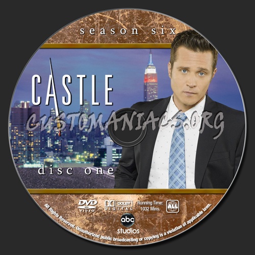 Castle Season 6 dvd label