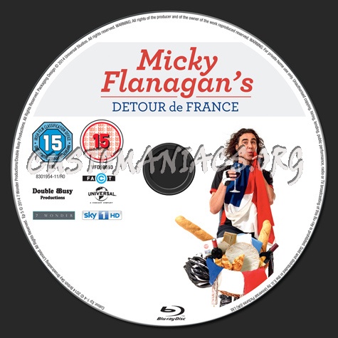 Micky Flanagan's Detour de France blu-ray label