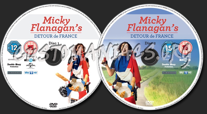 Micky Flanagan's Detour de France dvd label