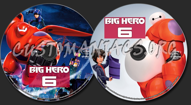 Big Hero 6 blu-ray label