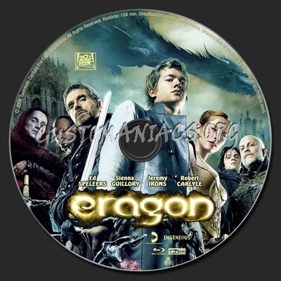 Eragon blu-ray label