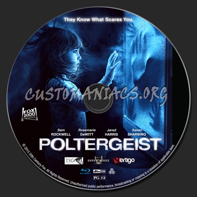 Poltergeist (2015) blu-ray label