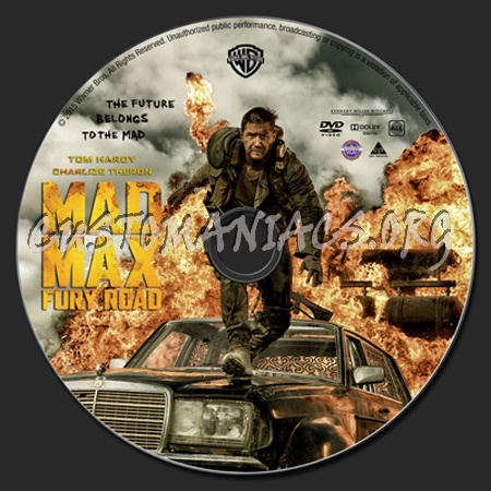 Mad Max: Fury Road dvd label