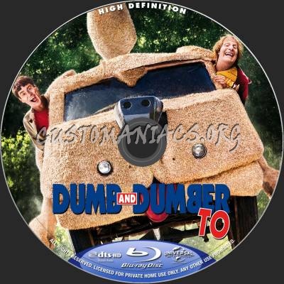 Dumb And Dumber To blu-ray label