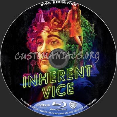 Inherent Vice blu-ray label