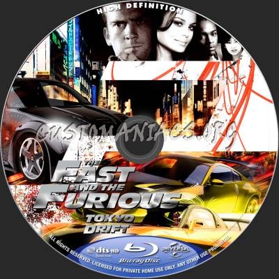 The Fast And The Furious - Tokyo Drift blu-ray label