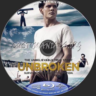 Unbroken blu-ray label